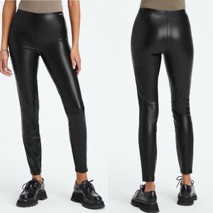 NWT Fabletics Faux Leather Vegan Leather Leggings in Black XL